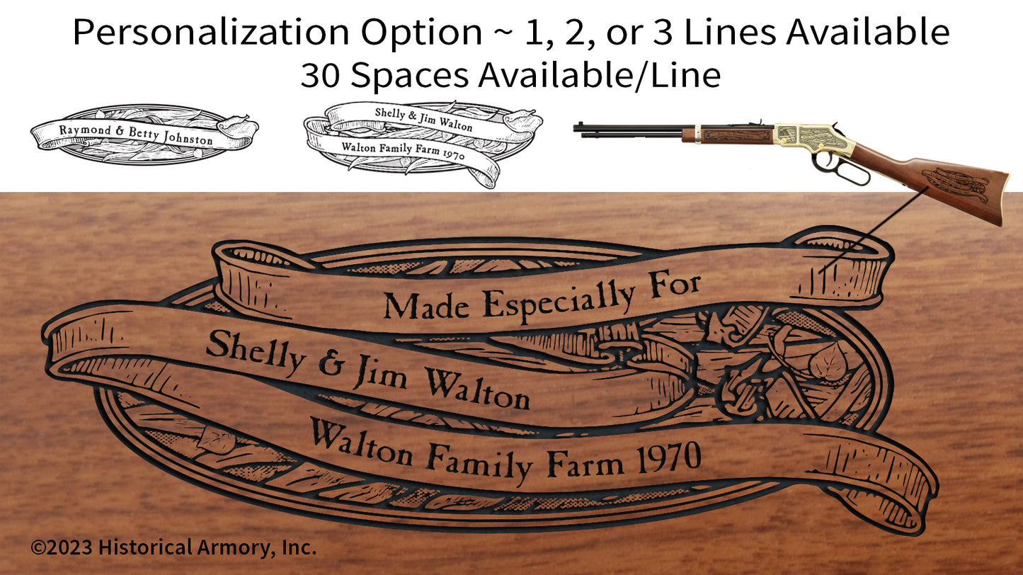 Nebraska Agricultural Heritage Engraved Rifle Personalization