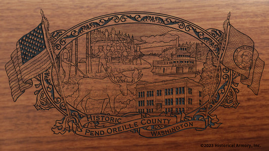 Pend Oreille County Washington Engraved Rifle