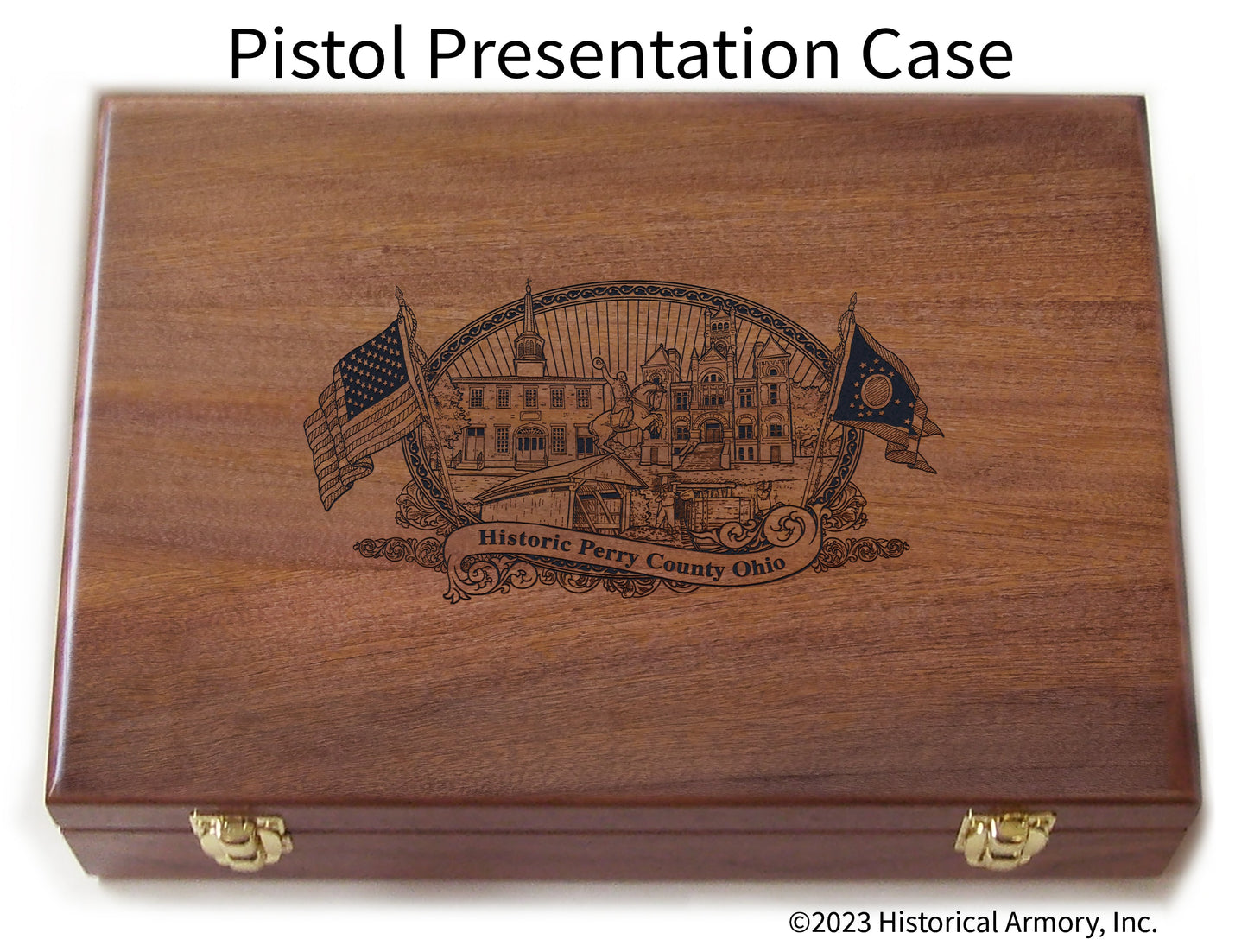 Perry County Ohio Engraved .45 Auto Ruger 1911 Presentation Case