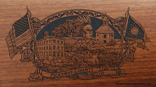 Pickaway County Ohio Engraved Rifle