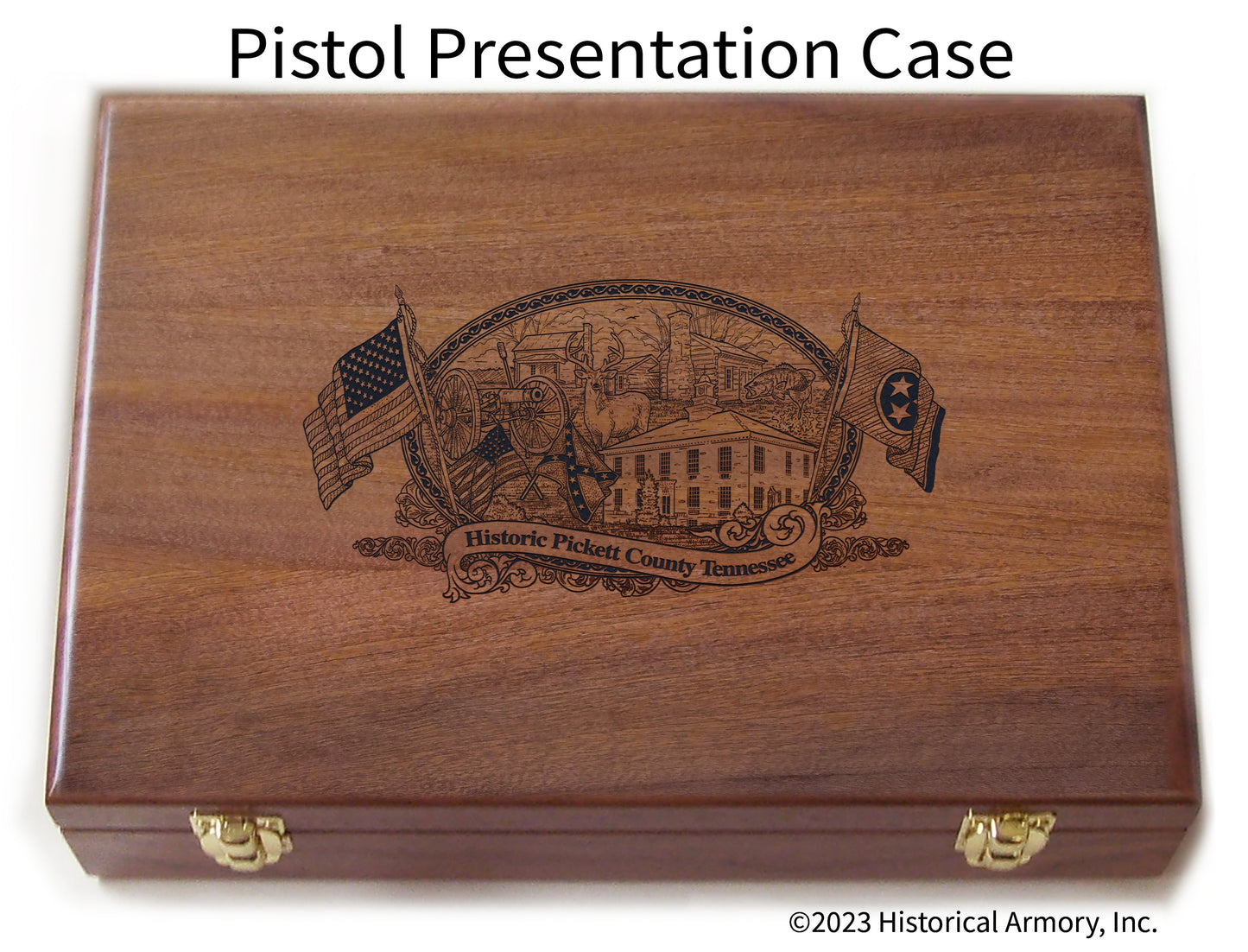 Pickett County Tennessee Engraved .45 Auto Ruger 1911 Presentation Case