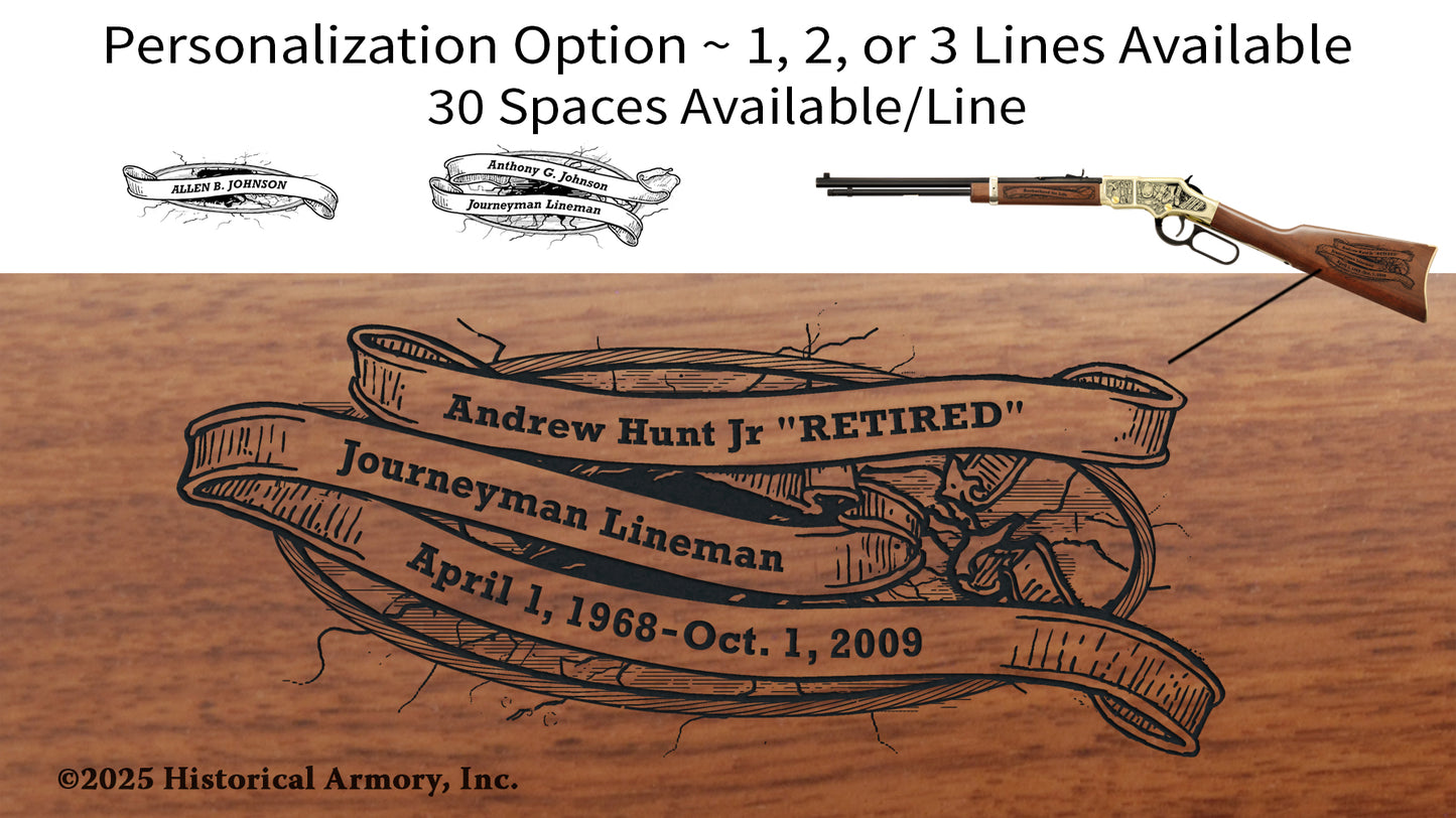 Power Lineman Edition Personalized Engraved Rifle