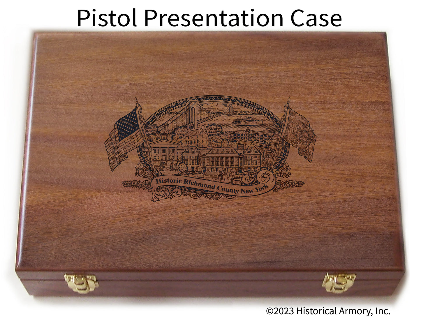 Richmond County New York Engraved .45 Auto Ruger 1911 Presentation Case