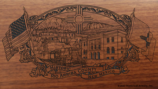 Rio Arriba County New Mexico Engraved Rifle