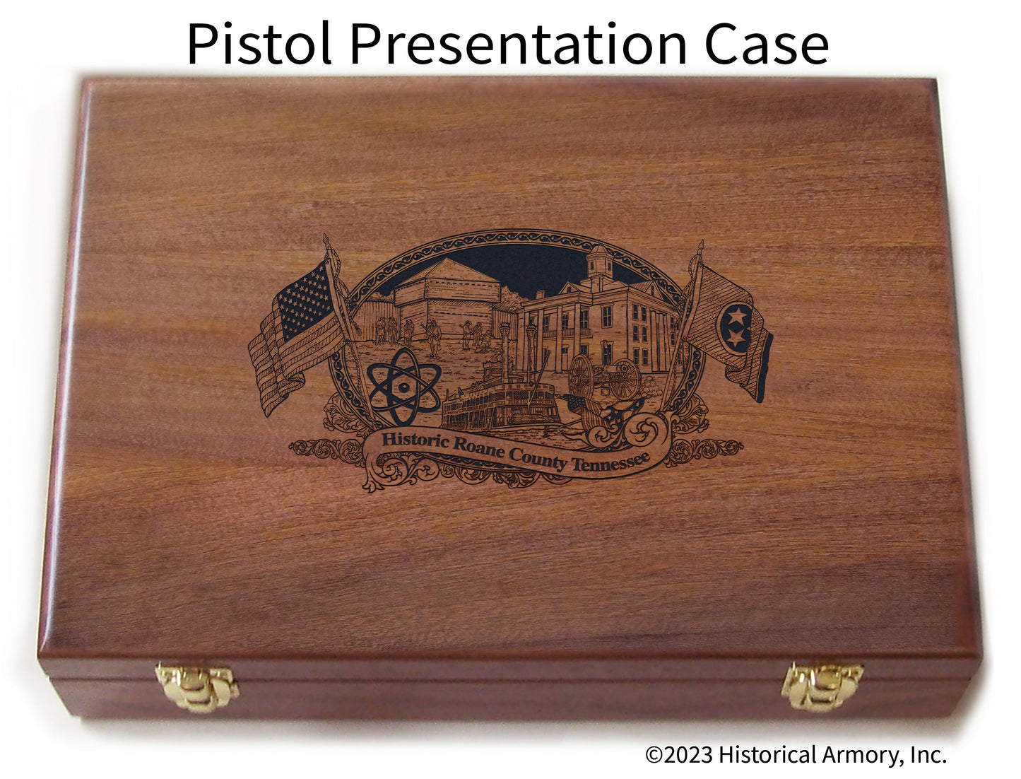 Roane County Tennessee Engraved .45 Auto Ruger 1911 Presentation Case