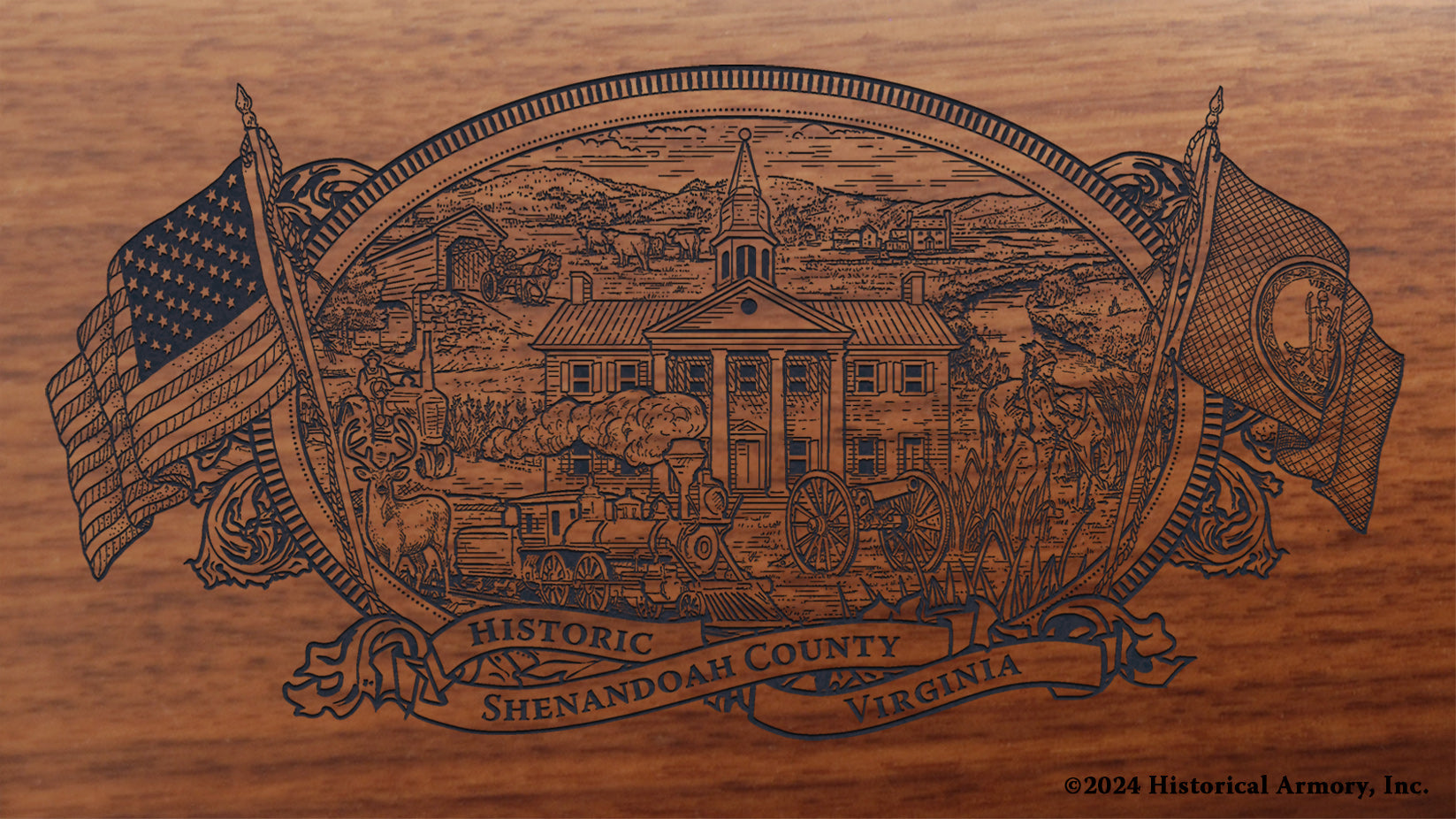 Shenandoah County Virginia Engraved Rifle – Historical Armory