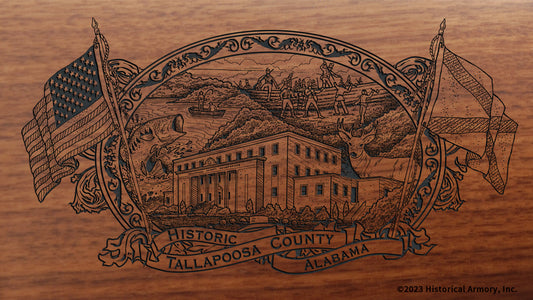 Tallapoosa County Alabama Engraved Rifle