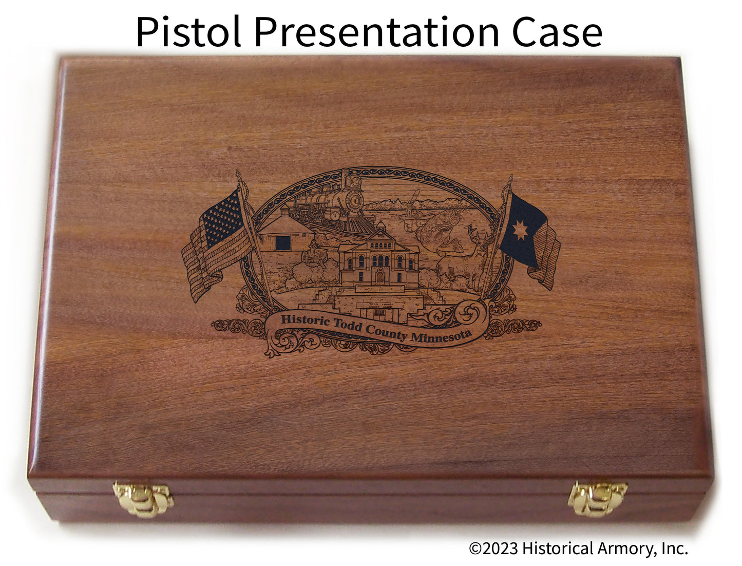 Todd County Minnesota Engraved .45 Auto Ruger 1911 Presentation Case