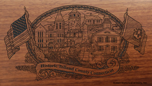 Tolland County Connecticut Engraved Rifle