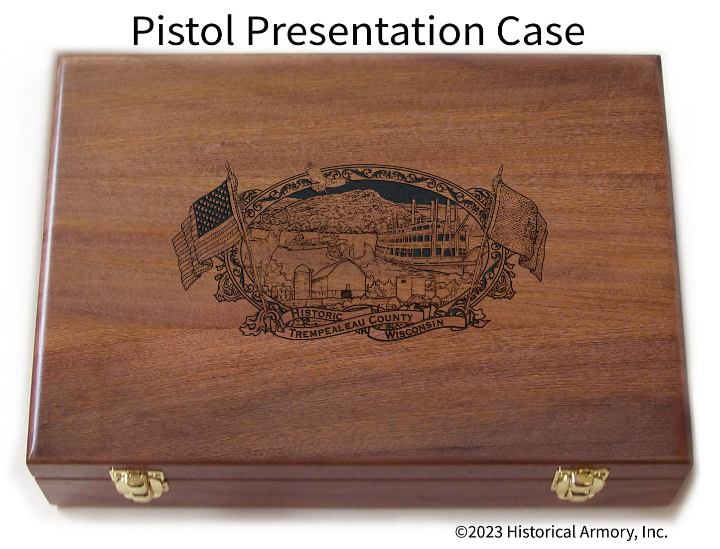Trempealeau County Wisconsin Engraved .45 Auto Ruger 1911 Presentation Case