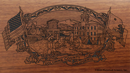 Tuolumne County California Engraved Rifle Buttstock
