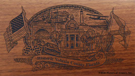 Volusia County Florida Engraved Rifle Buttstock