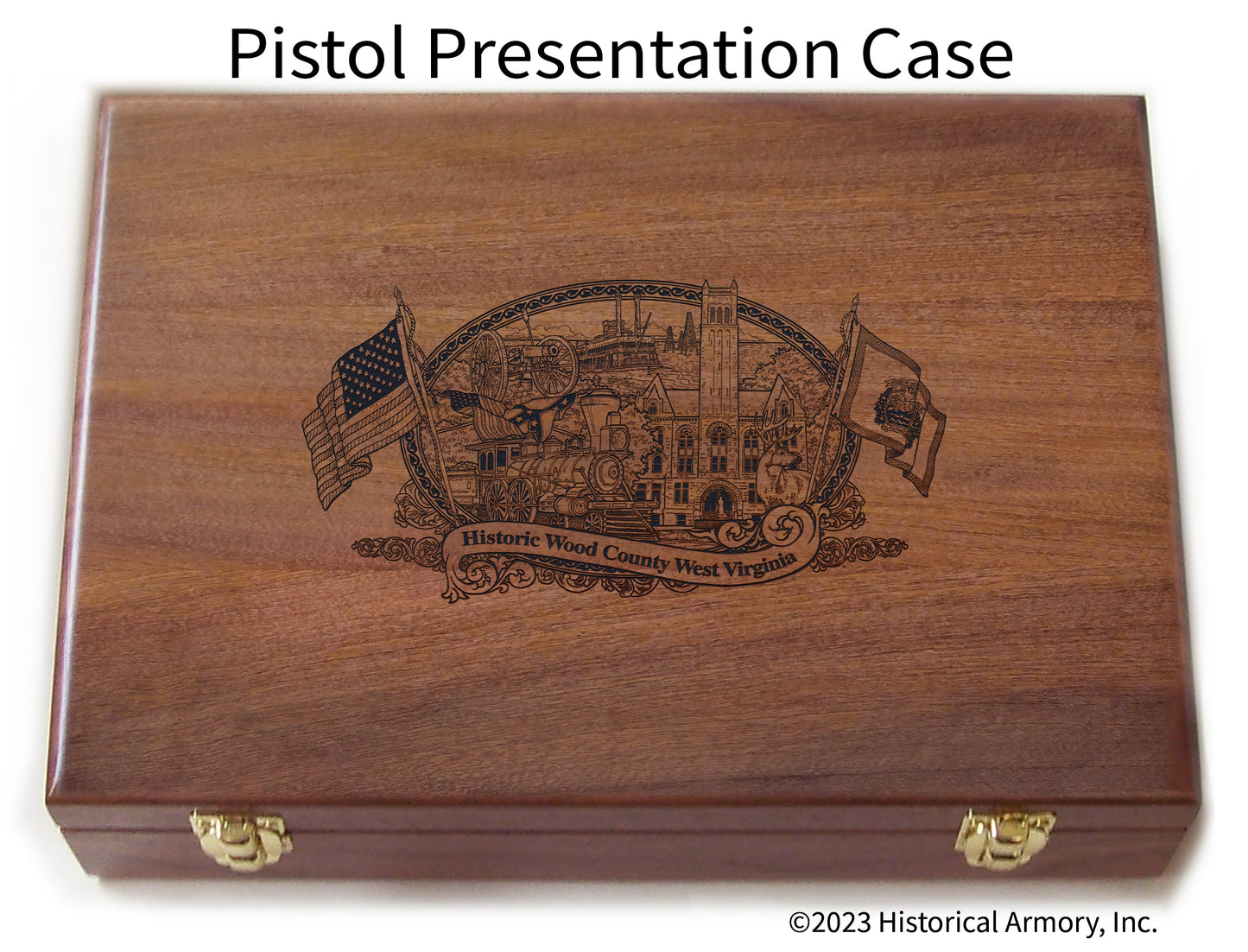 Wood County West Virginia Engraved .45 Auto Ruger 1911 Presentation Case