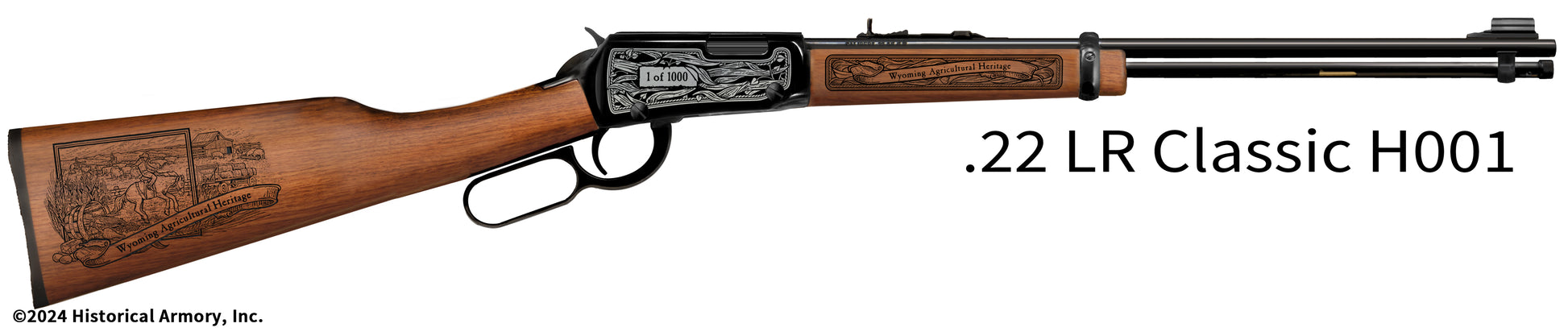 Wyoming Agricultural Heritage Engraved Henry H001 .22 LR Rifle