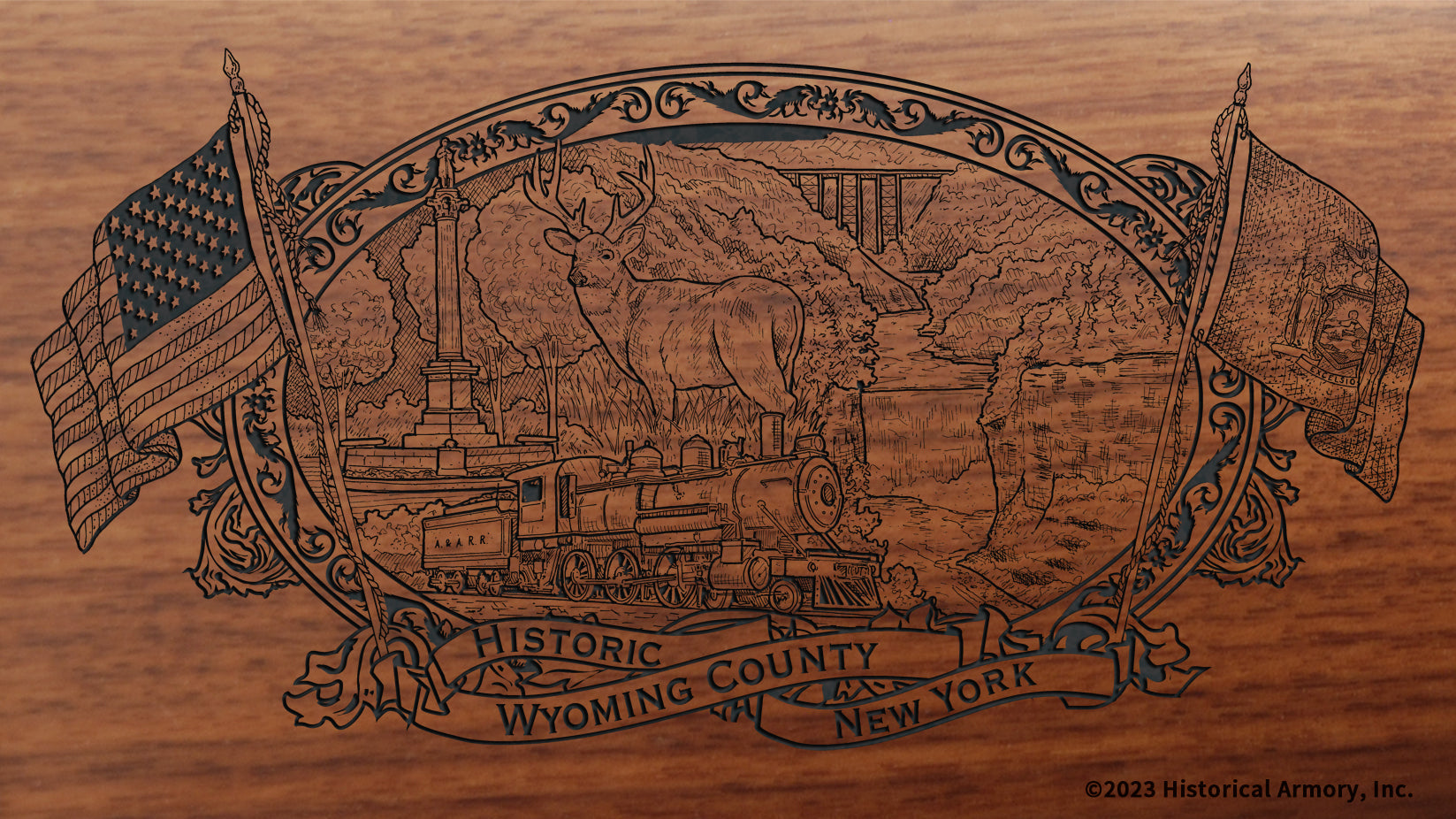 Wyoming County New York Engraved Rifle | Historical Armory