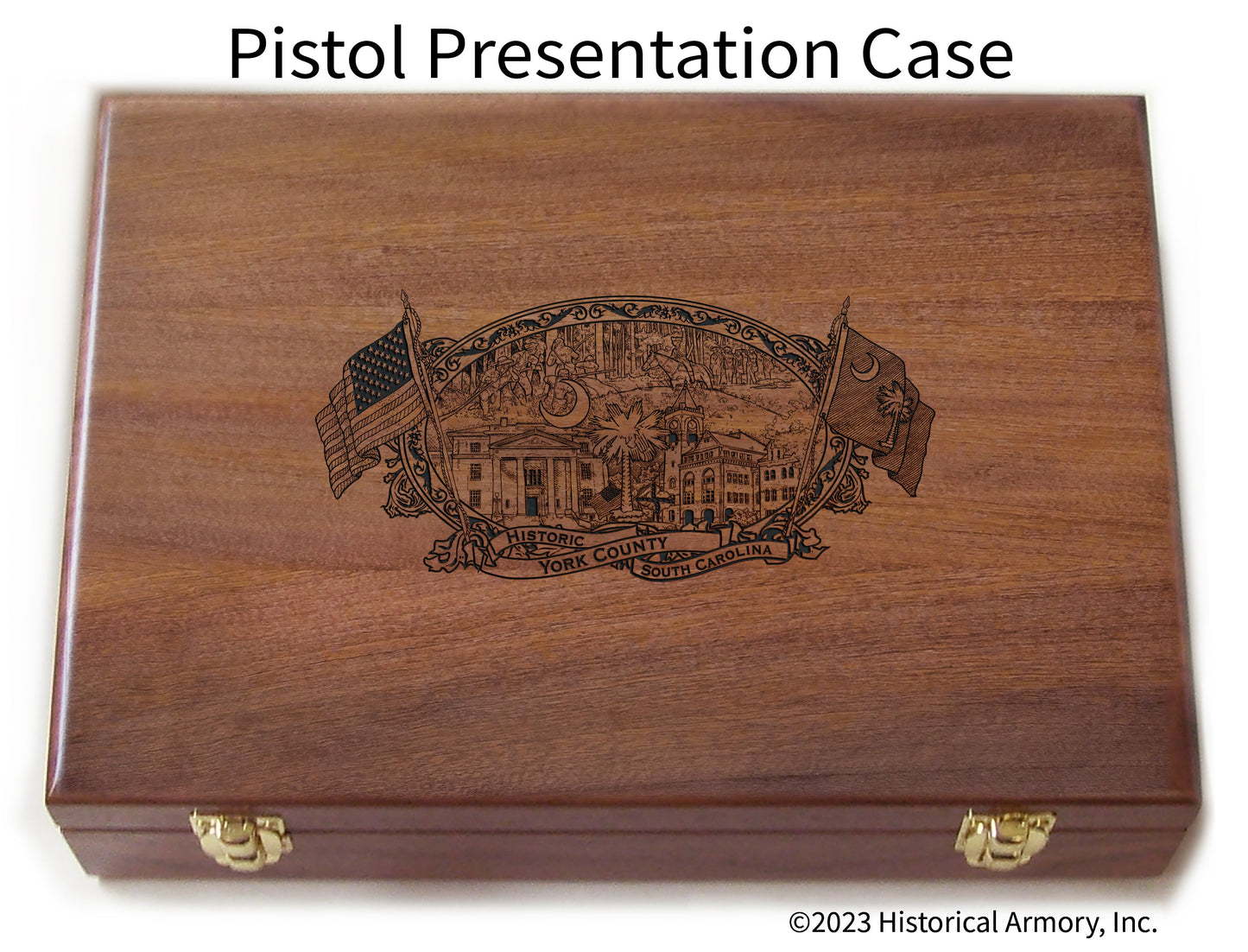 York County South Carolina Engraved .45 Auto Ruger 1911 Presentation Case