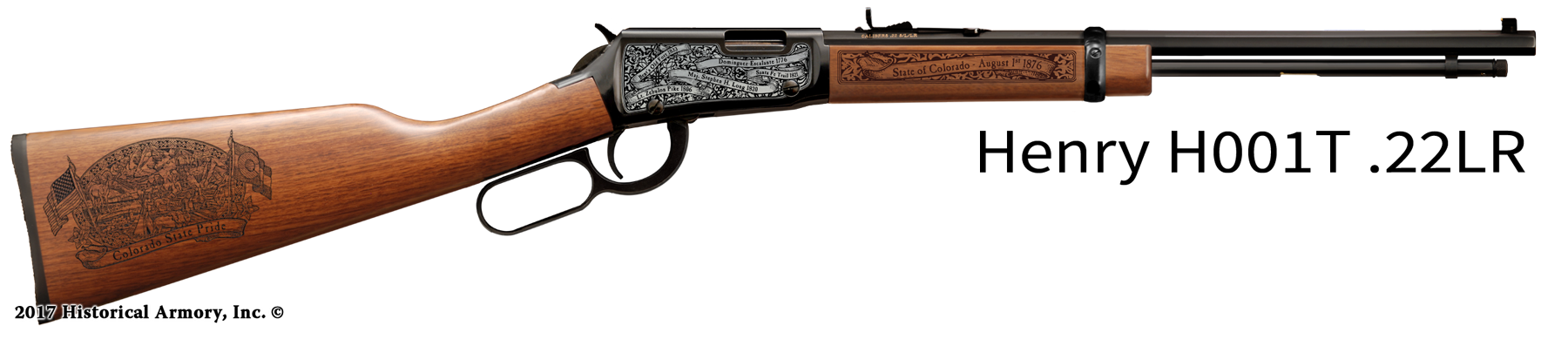 Colorado State Pride Engraved H00T Henry Rifle