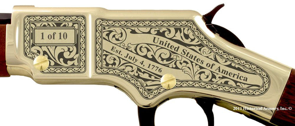 Crawford county georgia engraved rifle H004 receiver