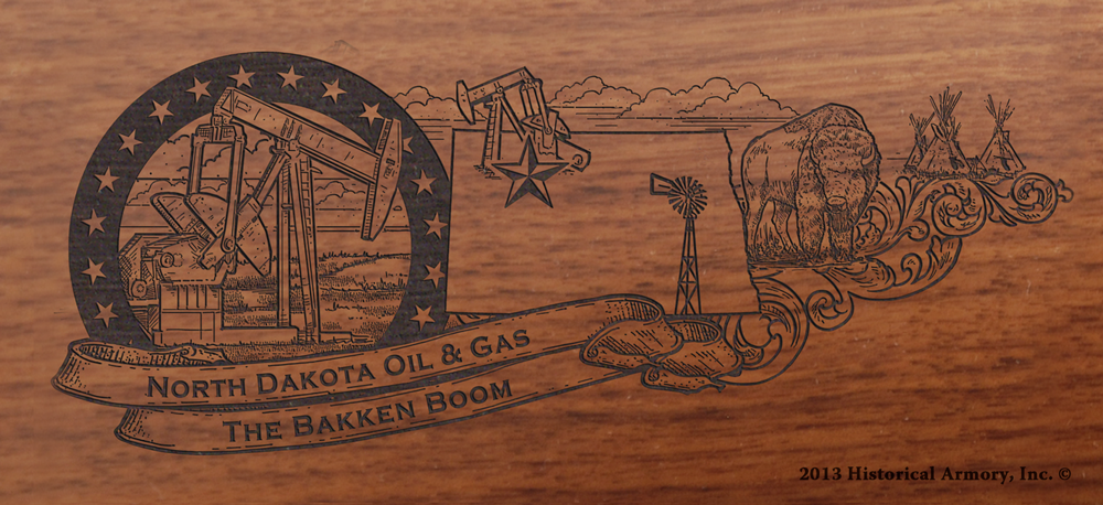 North Dakota State Oil & Gas Limited Edition Engraved Rifle