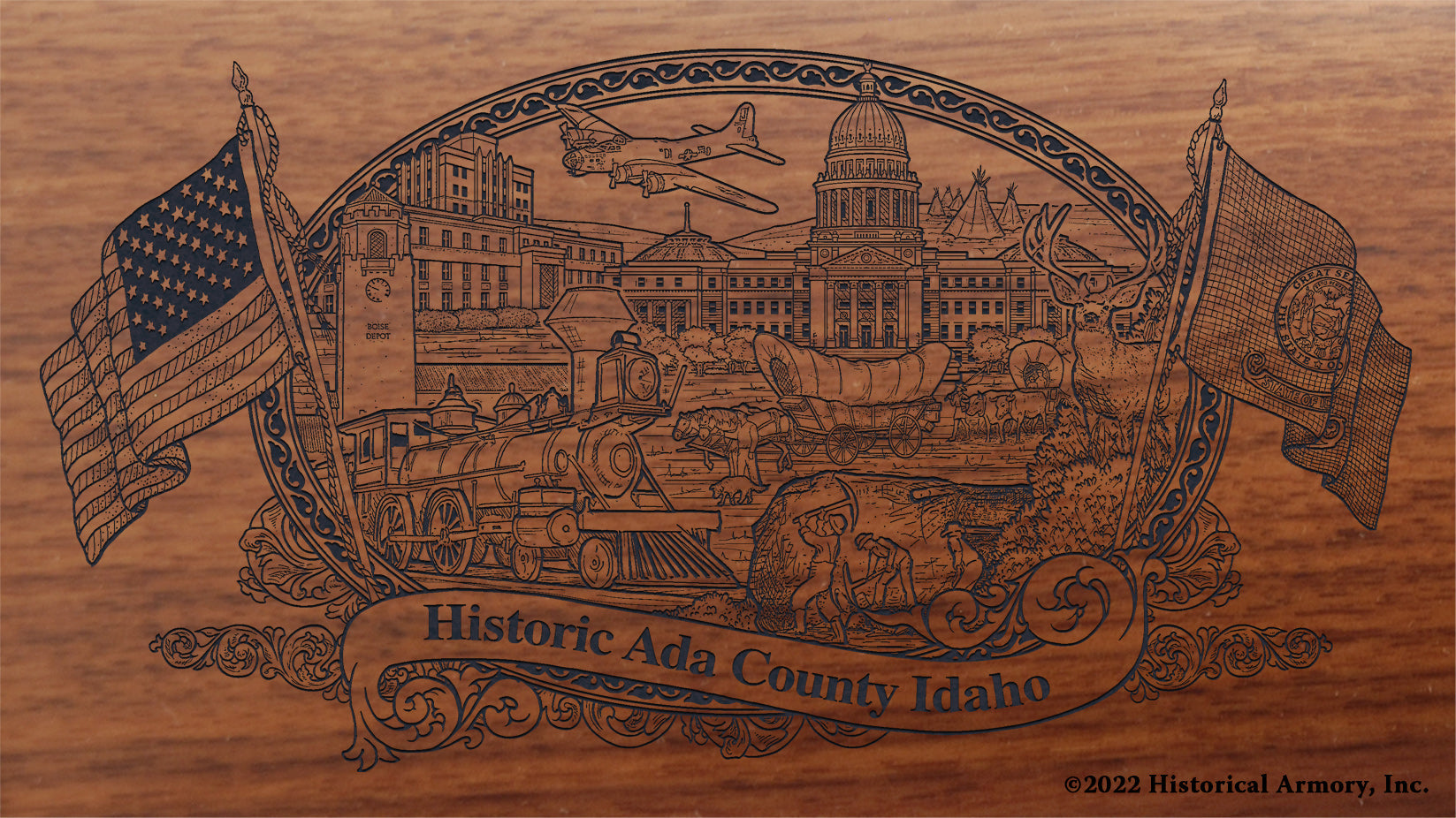 Ada County Idaho Engraved Rifle | Historical Armory