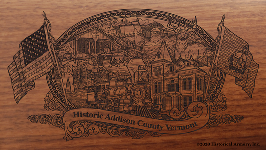 Addison County Vermont Engraved Rifle
