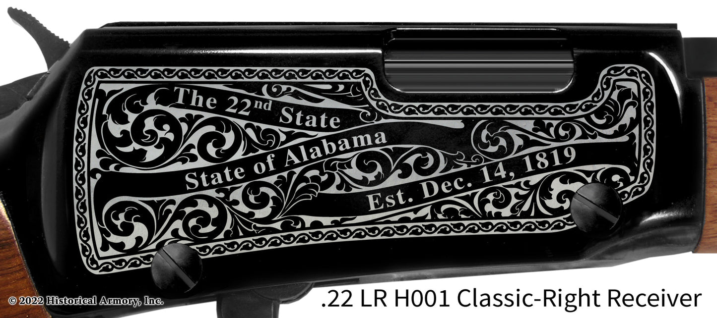 Cleburne  County Alabama History Engraved  Henry Lever Action .22 | Historical Armory