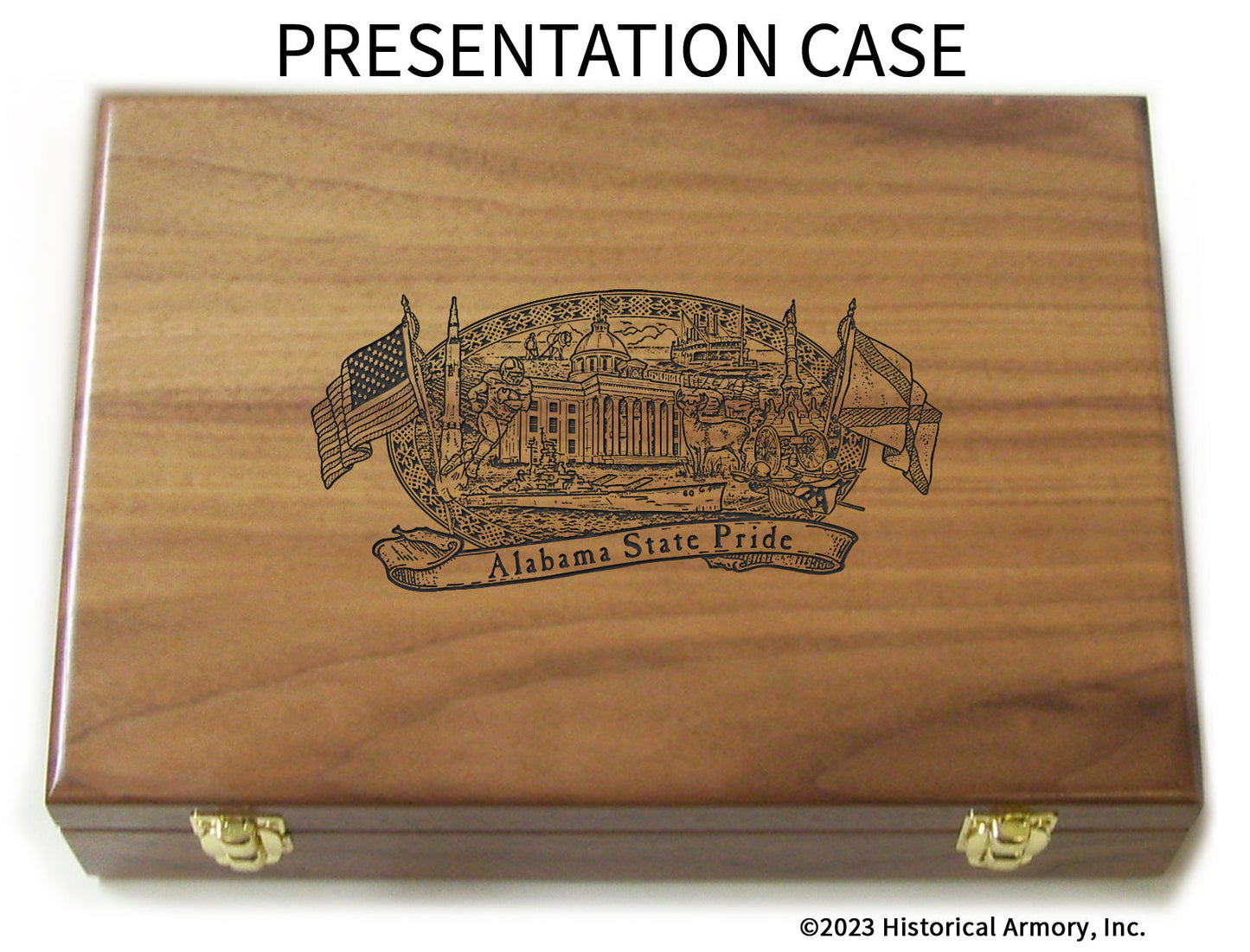 Alabama State Pride Limited Edition Engraved 1911 Presentation Case