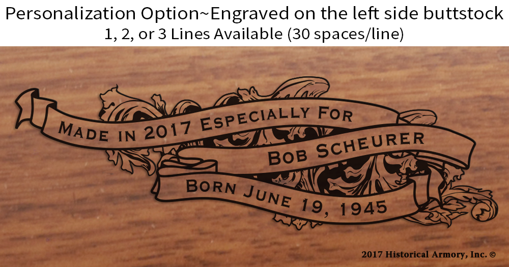 Strafford County New Hampshire Engraved Rifle