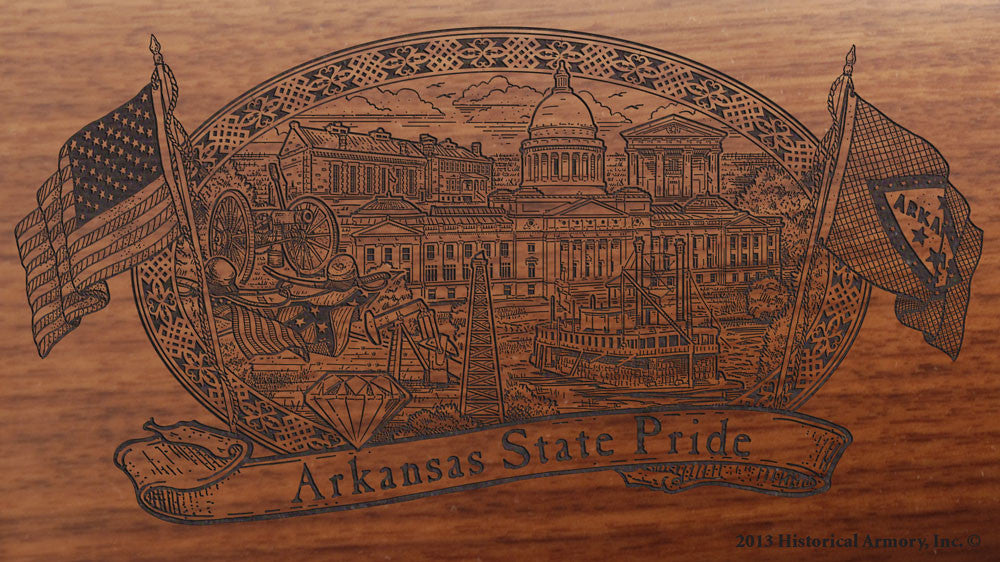 Arkansas State Pride Engraved Rifle – Historical Armory