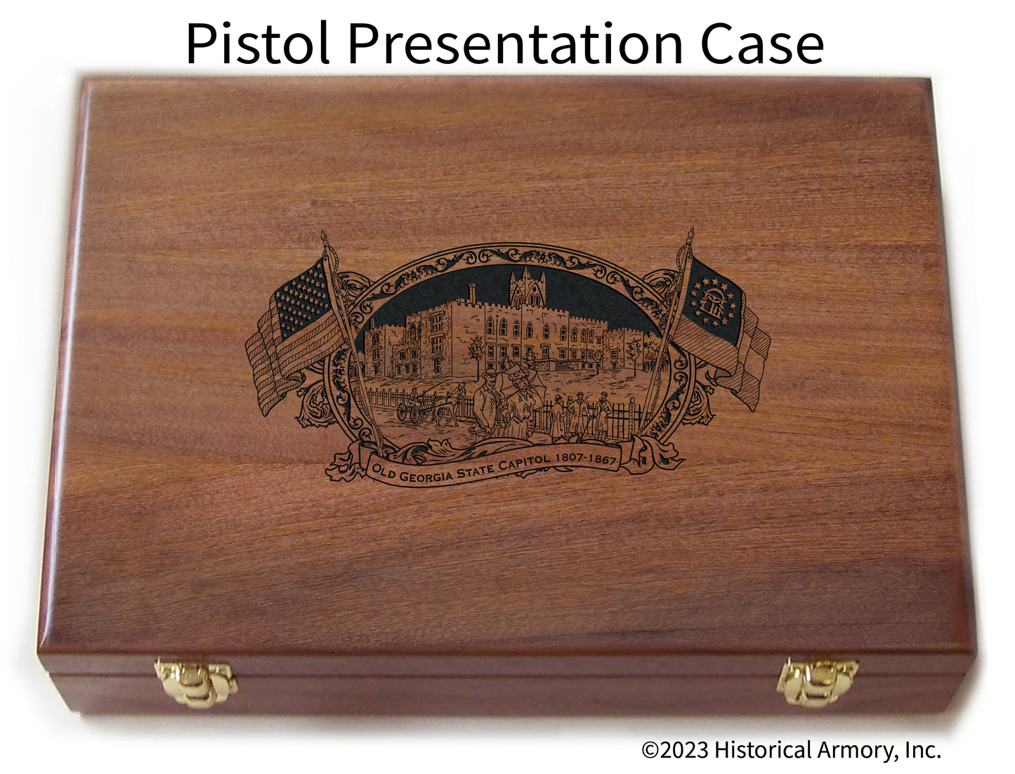 Baldwin County Georgia Engraved .45 Auto Ruger 1911 Presentation Case