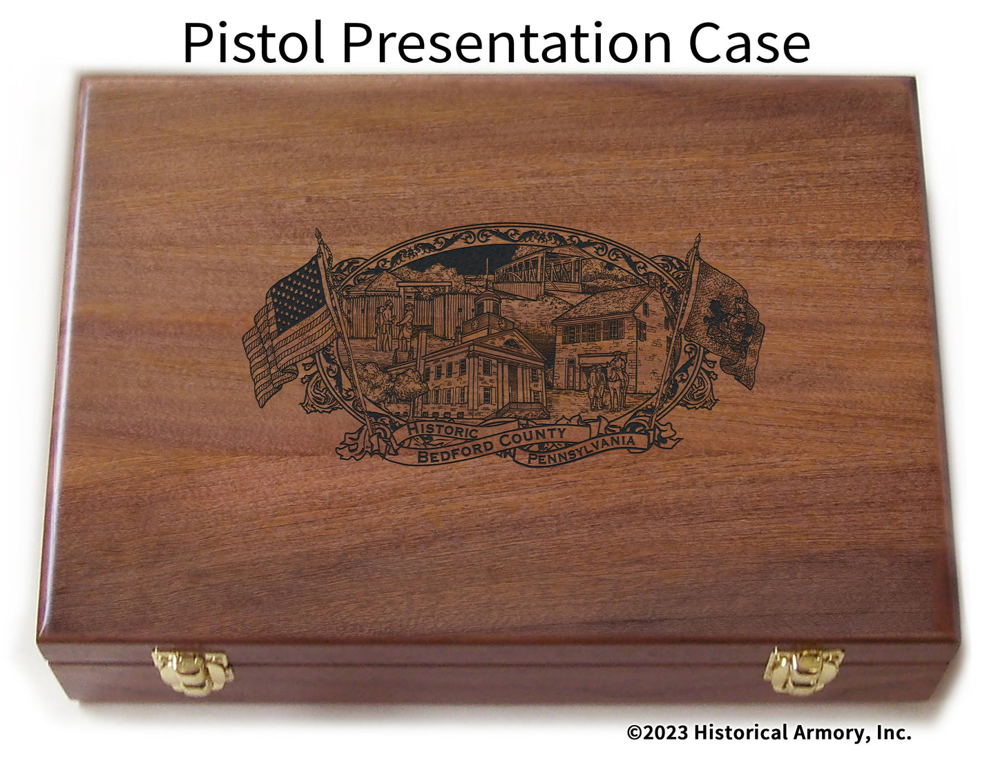 Bedford County Pennsylvania Engraved .45 Auto Ruger 1911 Presentation Case