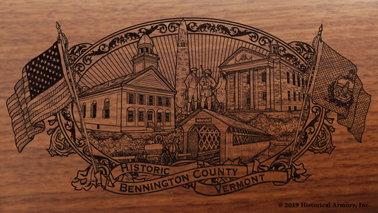 Bennington County Vermont Engraved Rifle