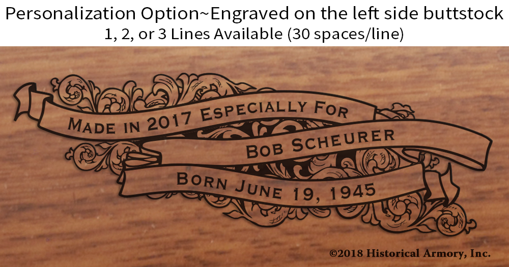 Washington County Rhode Island Engraved Rifle