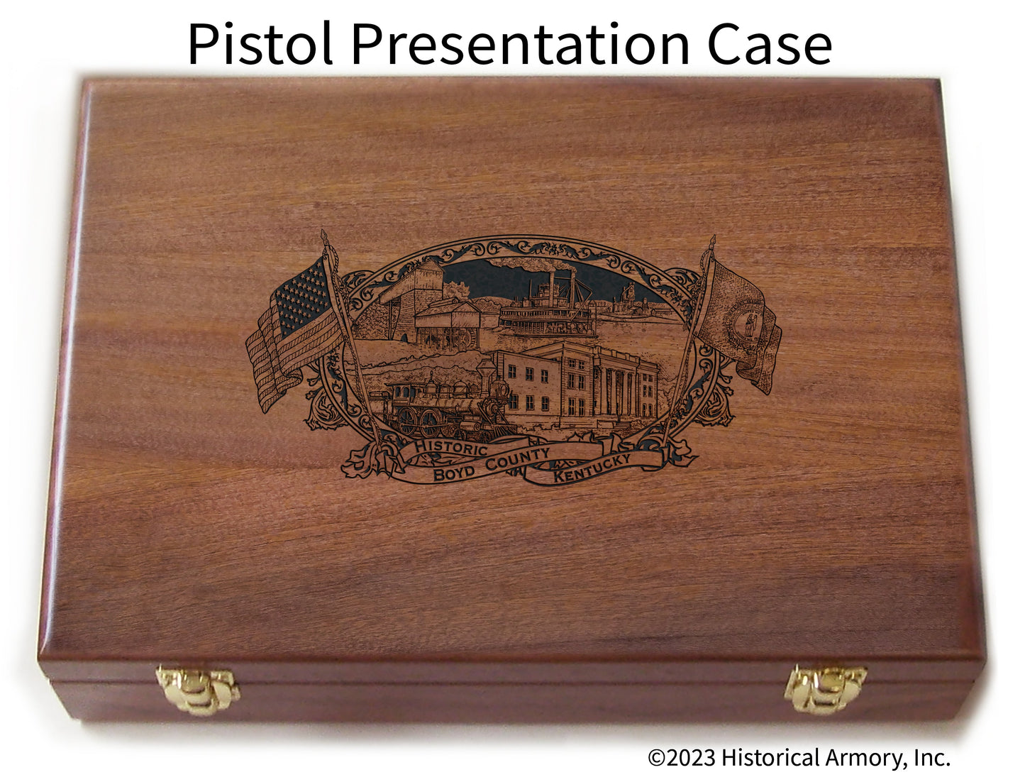 Boyd County Kentucky Engraved .45 Auto Ruger 1911 Presentation Case