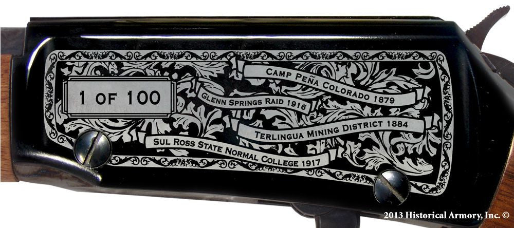 brewster county texas engraved rifle h001t receiver