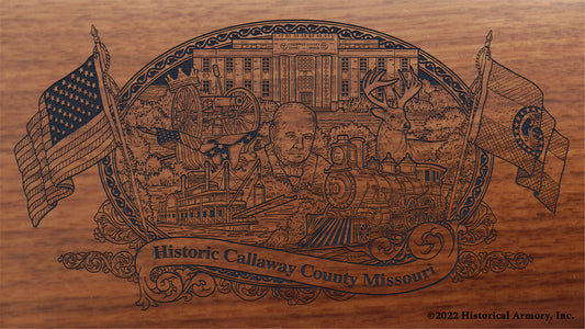 Callaway County Missouri Engraved Rifle Buttstock