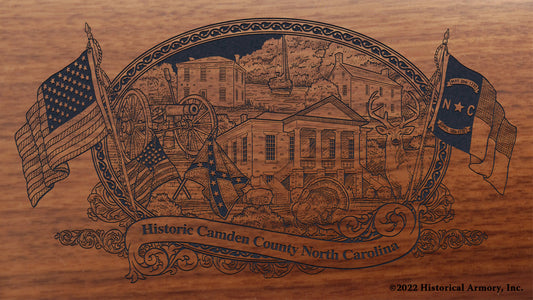 Camden County North Carolina Engraved Rifle Buttstock