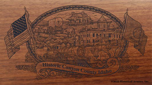 Canyon County Idaho Engraved Rifle Buttstock
