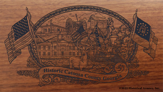 Catoosa County Georgia Engraved Rifle Buttstock