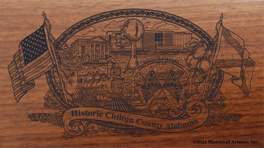 Engraved artwork | History of Chilton County Alabama | Historical Armory