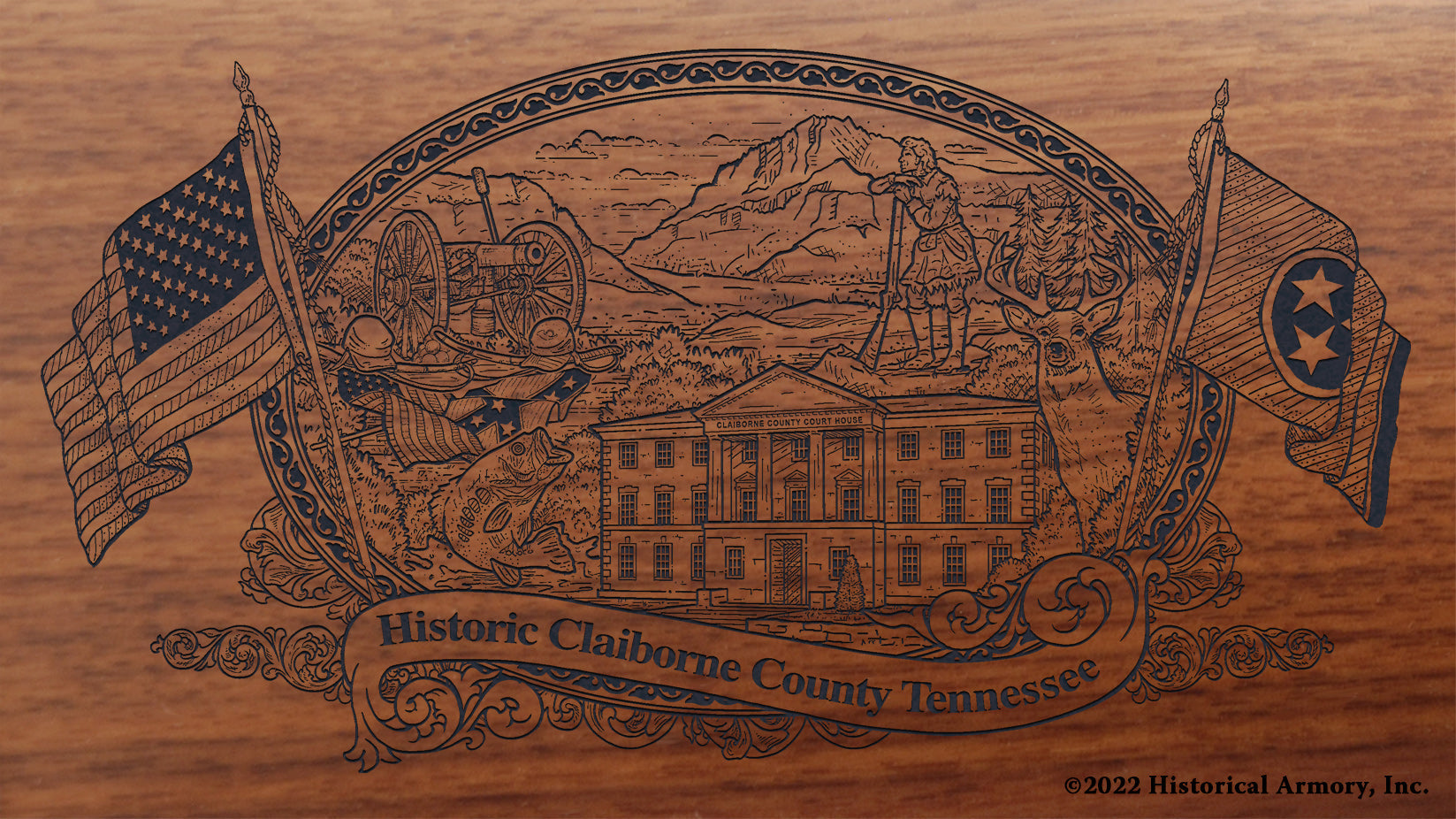 Claiborne County Tennessee Engraved Rifle – Historical Armory