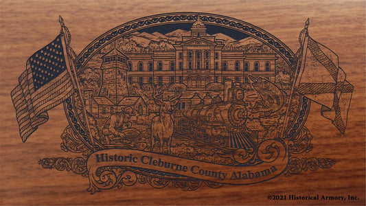 Engraved artwork | History of Cleburne County Alabama | Historical Armory