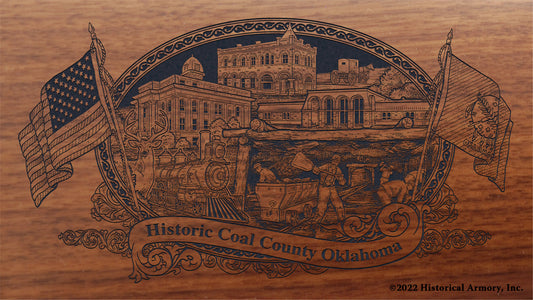 Coal County Oklahoma Engraved Rifle Buttstock
