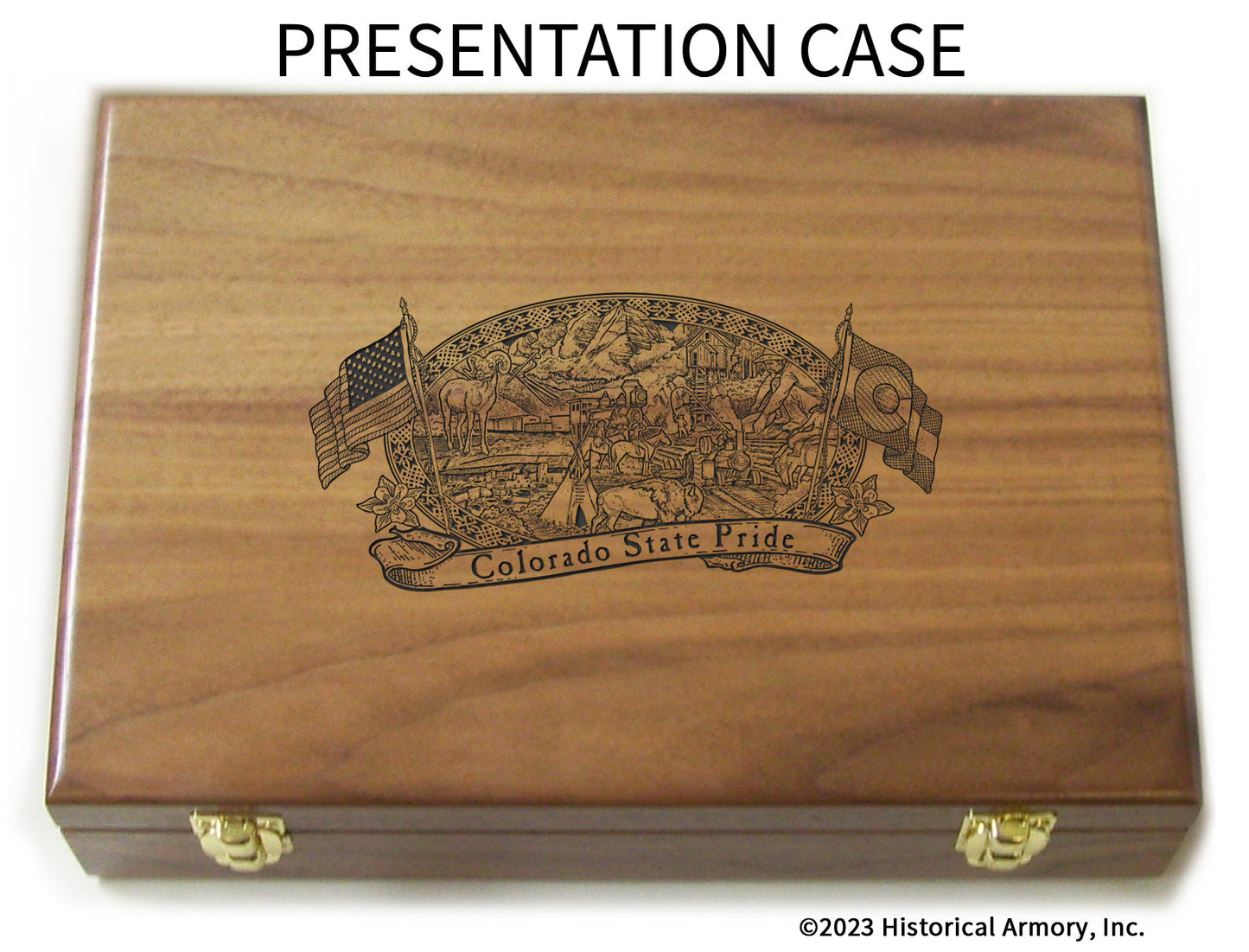 Colorado State Pride Limited Edition Engraved 1911 Presentation Case