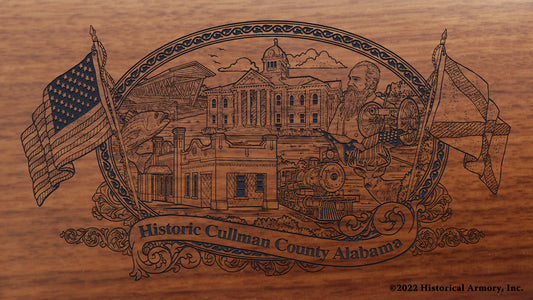 Engraved artwork | History of Cullman County Alabama | Historical Armory