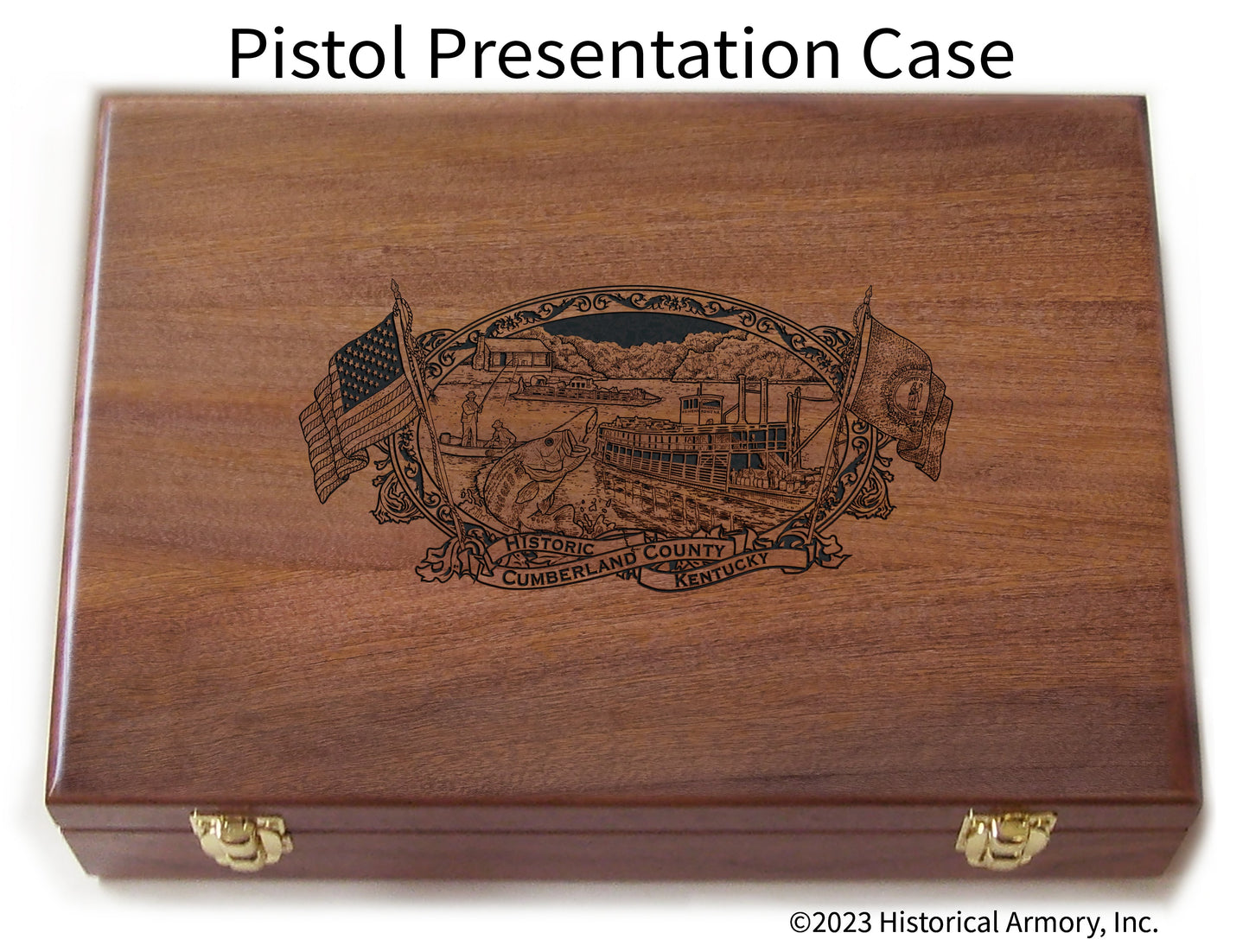 Cumberland County Kentucky Engraved .45 Auto Ruger 1911 Presentation Case