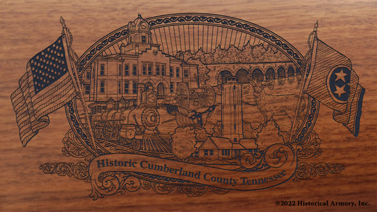 Cumberland County Tennessee Engraved Rifle Buttstock