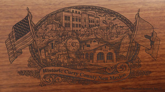curry county new mexico engraved rifle buttstock