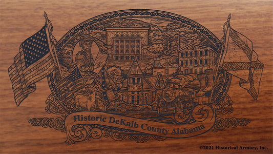 Engraved artwork | History of DeKalb  County Alabama | Historical Armory