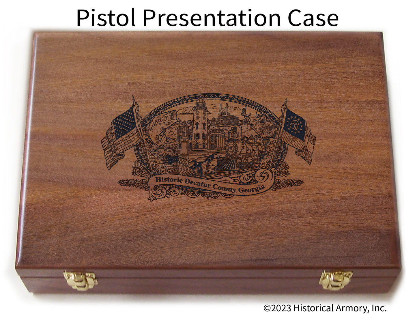 Decatur County Georgia Engraved .45 Auto Ruger 1911 Presentation Case